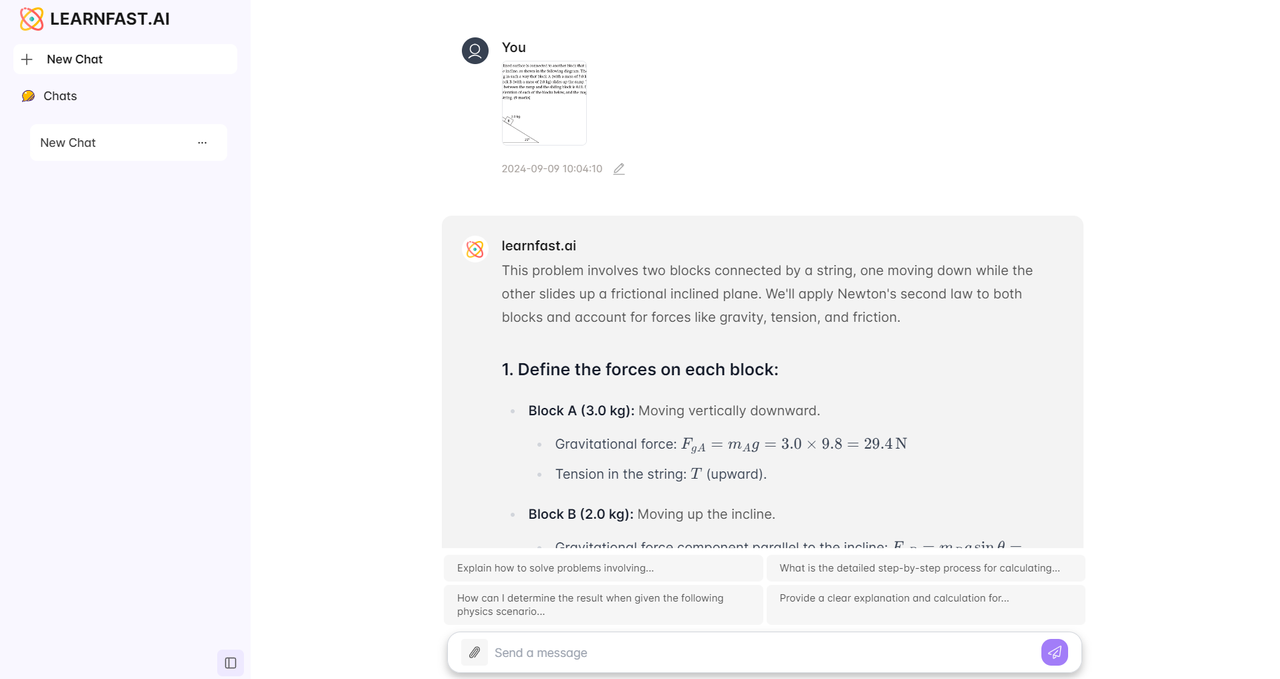 LearnFast AI：免费的 AI 物理解题工具4473