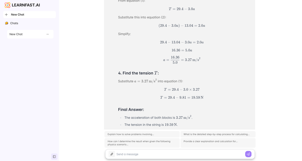 LearnFast AI：免费的 AI 物理解题工具4474