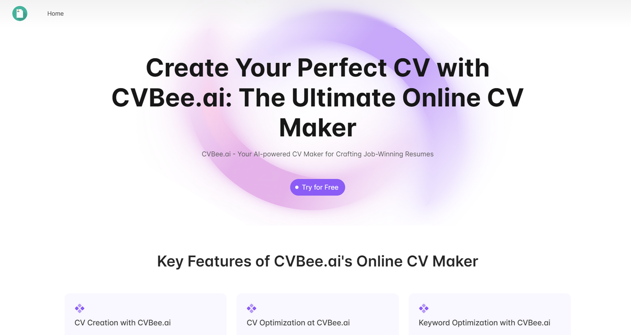 CVBee.ai：免费的在线 AI 简历生成器4502